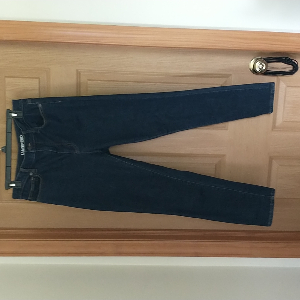 Lands End High Rise Slim Ankle Jeans